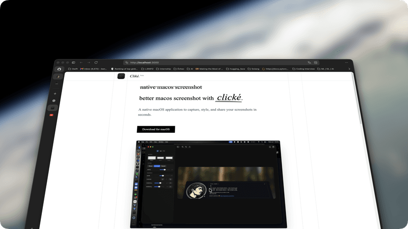 Clické screenshot example 1