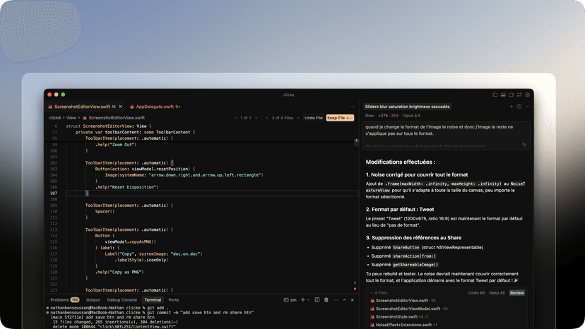 Clické screenshot example 2